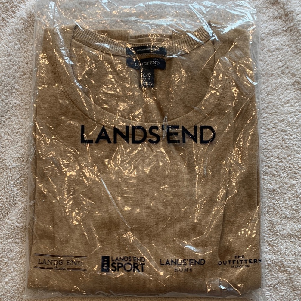Lands End 100% Supima Cotton long sleeve sweater